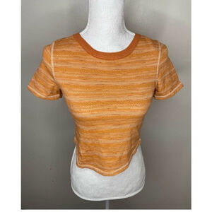 NWT Free People Short Sleeves Crop
Top Medium, Terracotta
